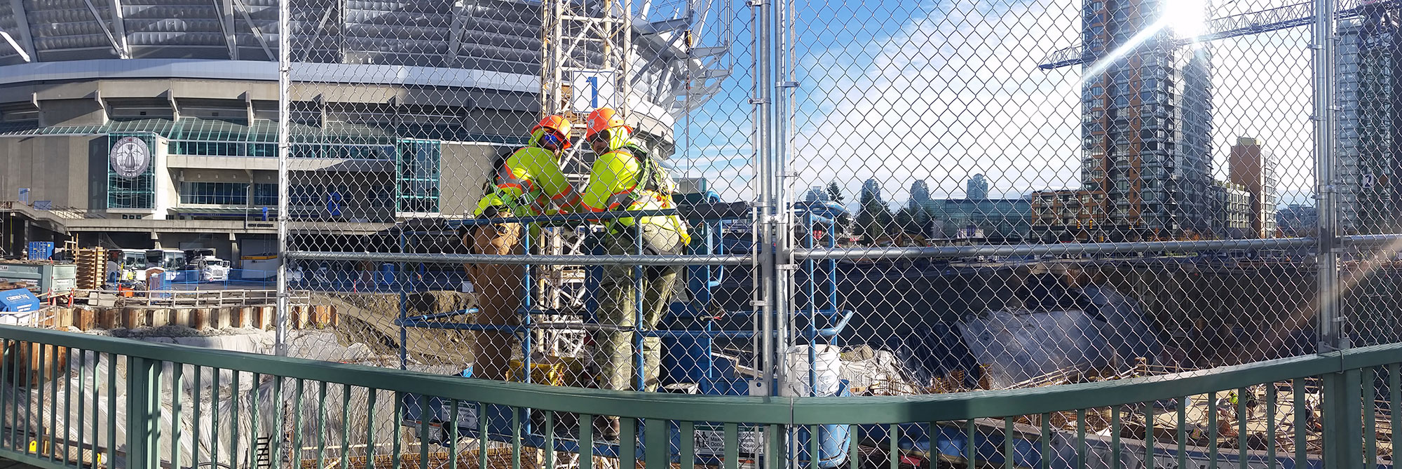 Cambie Bridge Vancouver chain link fence installation company